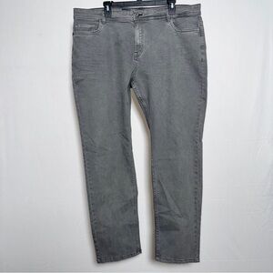 Marc Asher Gray Men's Slim Straight Fit Pants 38x32 Cotton Spandex Blend